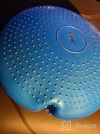 img 1 attached to Blue AppleRound Air Stability Wobble Cushion With Pump - 34Cm /13.5In Diameter - Ideal For Balance, Sensory Stimulation And Active Sitting review by Ricardo Thotti