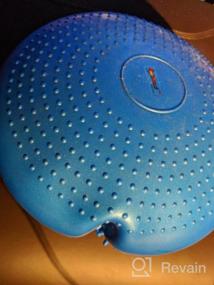 img 7 attached to Blue AppleRound Air Stability Wobble Cushion With Pump - 34Cm /13.5In Diameter - Ideal For Balance, Sensory Stimulation And Active Sitting
