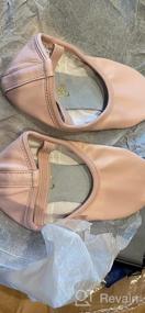 img 8 attached to Premium Genuine Leather Baby Ballet Slipper/Ballet 🩰 Shoes for Toddlers, Little Kids, and Big Kids