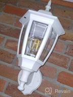 img 1 attached to 🏡 Fudesy Outdoor Wall Lantern 2-Pack - White Exterior Waterproof Wall Sconce Light Fixture for Garage, Patio, Yard - Front Porch Light Wall Mount with Bulb Included (FDS2542EW) review by Sean Sitton