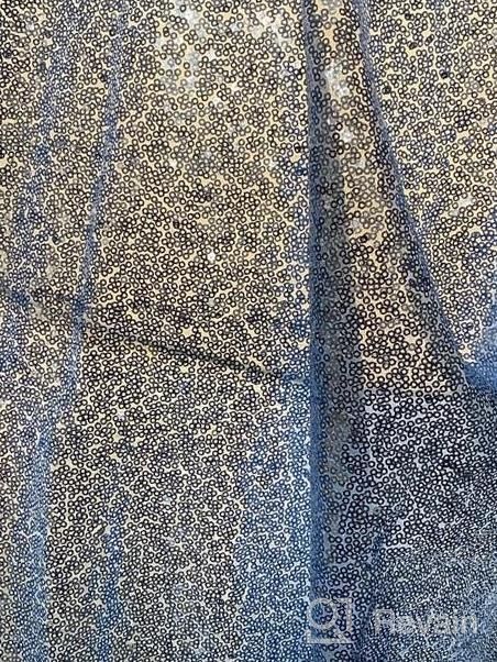 img 1 attached to 4-Pack Sparkly Silver Sequin Backdrop Curtains, 2Ft X 8Ft, Perfect For Birthday Party, Cake Table Decorations And Stage Backgrounds review by Brian Batiste