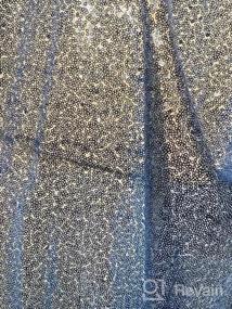 img 5 attached to 4-Pack Sparkly Silver Sequin Backdrop Curtains, 2Ft X 8Ft, Perfect For Birthday Party, Cake Table Decorations And Stage Backgrounds