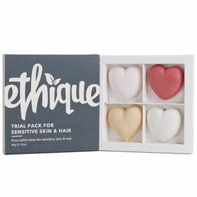 img 4 attached to Experience Ethique'S Gentle Care With Sensitive Skin & Hair Trial Pack - Shampoo, Conditioner, Face Cleanser & Body Butter - Travel-Size, Plastic-Free, Vegan & Cruelty-Free - Eco-Friendly