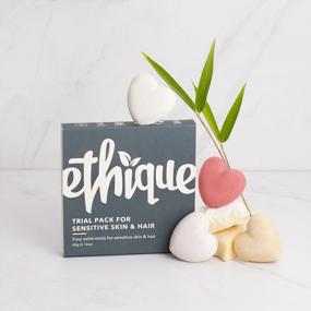 img 3 attached to Experience Ethique'S Gentle Care With Sensitive Skin & Hair Trial Pack - Shampoo, Conditioner, Face Cleanser & Body Butter - Travel-Size, Plastic-Free, Vegan & Cruelty-Free - Eco-Friendly