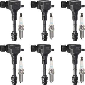 img 4 attached to 🚀 Enhance Your Nissan Infiniti's Performance with Vplus Set of 6 Ignition Coils & Spark Plugs - Compatible with 2002-2012 Models