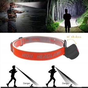 img 3 attached to 4 Pack LED Headlamps Single Mode Flashlights Waterproof Lightweight Camping Essentials For Kids And Adults