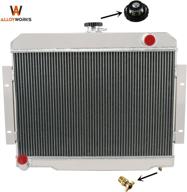 🔥 alloyworks 3 row all-aluminum racing radiator for 1972-1986 jeep cj5 cj6 cj7/scrambler - enhance cooling efficiency for 2.5l, 3.8l, 4.2l, 5.0l gas engines logo