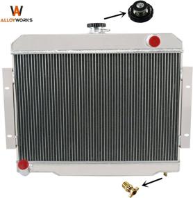 img 4 attached to 🔥 ALLOYWORKS 3 Row All-Aluminum Racing Radiator for 1972-1986 Jeep CJ5 CJ6 CJ7/Scrambler - Enhance Cooling Efficiency for 2.5L, 3.8L, 4.2L, 5.0L GAS Engines