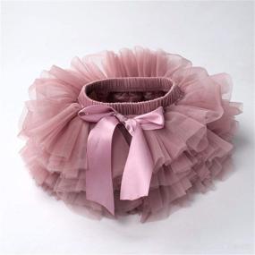 img 3 attached to 👶 Adorable Anbaby Baby Girls Tutu Bloomers - Complete Set with Diaper Cover and Lace Headband