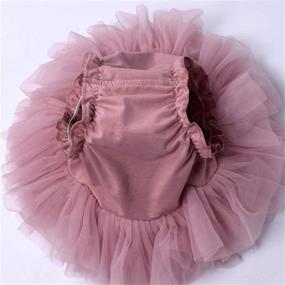 img 1 attached to 👶 Adorable Anbaby Baby Girls Tutu Bloomers - Complete Set with Diaper Cover and Lace Headband