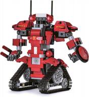 наборы для сборки роботов ganowo для детей, набор роботов с дистанционным управлением stem, игрушки, роботы-конструкторы для детей, подростков, образовательные и научные проекты для мальчиков и девочек в возрасте 8-12 лет (красный) логотип