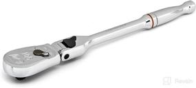 img 2 attached to 🔧 GEARWRENCH 1/4" Drive 90 Tooth Locking Flex Head Teardrop Ratchet 7" - Ultimate Tool for Versatile Precision