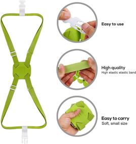 img 3 attached to Bungee Luggage Straps Suitcase Adjustable Travel Accessories - Luggage Straps