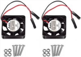 img 4 attached to 2-Pack Dorhea 3007 Quiet Brushless Fans For Raspberry Pi 4 And Other Models - 30X30X7Mm Cooling Fans With 3.3V And 5V DC For Robot Projects And DIY Projects