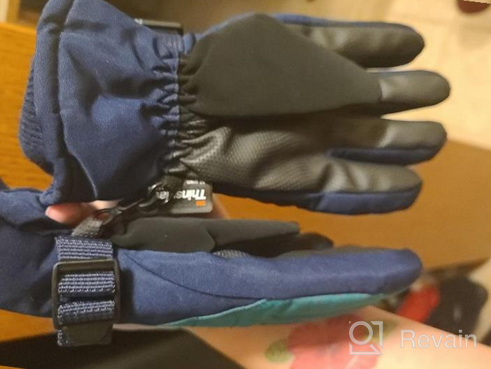 img 1 attached to Keep Your Kids Warm and Dry with Anti-Slip Thinsulate Gloves - Essential Boys' Waterproof Accessories review by Steven Stager