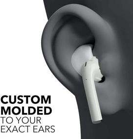 img 2 attached to Индивидуальные формованные чехлы и ушные крючки Decibullz, универсальный аксессуар для наушников, совместимый с Apple AirPods(R) и EarPods