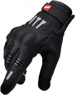 stay warm and comfortable on your bike with andyshi men's windproof waterproof cycling gloves featuring touch screen compatibility logo