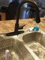 картинка 1 прикреплена к отзыву Chrome Kitchen Faucet, Arofa Pull Down 3 Hole Deck Mount - Single Handle, Commercial Travel Trailer RV Kitchen Faucet W/ Sprayer от Timothy Castillo