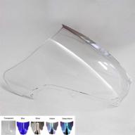 hanswd for suzuki gsxr gsx-r 1000 600 750 windshield windscreen gsxr1000 gsxr750 gsxr600 600r 750r 1000r k1/k2/2000-2003year (transparent) logo