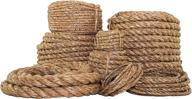 sgt knots twisted manila rope - versatile 3 strand fiber hemp rope, ideal for crafts, diy projects, home décor, climbing - 1/4 in x 10ft логотип