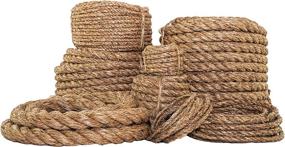 img 4 attached to SGT KNOTS Twisted Manila Rope - Versatile 3 Strand Fiber Hemp Rope, Ideal for Crafts, DIY Projects, Home Décor, Climbing - 1/4 in x 10ft