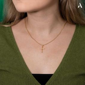 img 3 attached to 9Ct Yellow Gold Unisex Cross Pendant By Amberta Allure