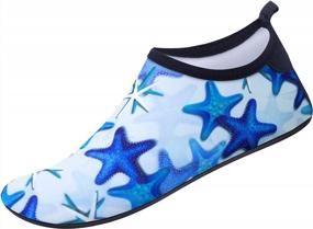 img 4 attached to Quick-Dry Aqua Socks For Sport, Beach, Swim, Surf, Yoga, Exercise - Metog Unisex Water Shoes, Barefoot Slip-On Design