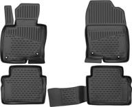 🚗 2017-2022 mazda cx-5 all-weather floor mats - front & 2nd row seat liner set - custom fit 3d full set liners - black логотип