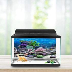 img 1 attached to 🐠 PVC Adhesive Poster: Stunning Underwater Coral Aquarium Background for Fish Tank Decorations