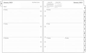 img 4 attached to 2023 Weekly Planner Refill Folio Size With Monthly Tabs, Two Pages Per Week, 8-1/2" X 11", Size 5