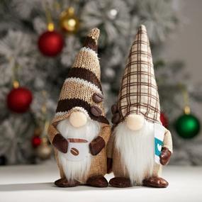 img 4 attached to Weyon Coffee Gnomes: Add Cheer To Your Home & Bar With These Gravity-Defying Christmas Decor, 2 Pack.