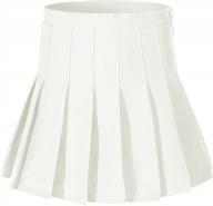 девочки короткая плиссированная школьная юбка-скрючтер для тенниса логотип
