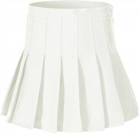 img 4 attached to Girl'S Short Pleated School Tennis Scooter Skirt Dress For Teen Girls