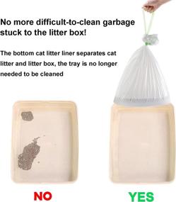 img 3 attached to Suhaco Sifting Cat Litter Box Liners - 7 Pack Disposable Bags for Easy Cleaning (L (Pack of 28))