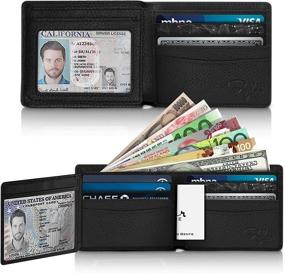 img 3 attached to 💼 Ultimate Window Wallet: Expansive Bifold Travel Men's Organizer for Wallets, Card Cases & Money