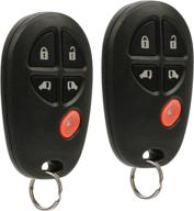 key fob keyless entry remote fits 2004-2016 toyota sienna (gq43vt20t 5-btn логотип