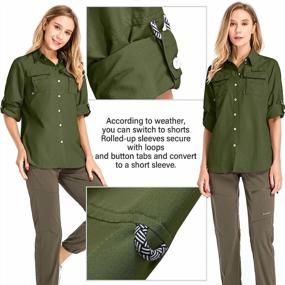 img 2 attached to UPF 50+ UV Sun Protection Women'S Long Sleeve Safari Shirt For Outdoor Activities - Quick Dry Fishing, Hiking, Gardening Clothes