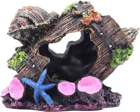 img 4 attached to Ulifery Decorations Aquarium Hideaway Broken Fish & Aquatic Pets