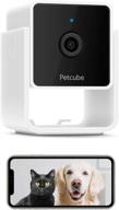 enhanced pet monitoring: petcube cam with vet chat, 1080p hd video, night vision, two-way audio & magnet mounting logo