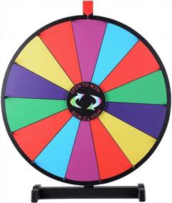 img 4 attached to Stand Out At Trade Shows With WinSpin'S 24" Tabletop Spinning Prize Wheel And Fortune Spin Game