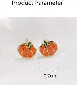 img 1 attached to Earrings Sterling Hypoallergenic Halloween Christmas