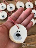 img 1 attached to 30 Pcs 3.1-3.5 Inch Fuyit Natural Wood Slices Unfinished Predrilled Wooden Circles Tree Slice With Hole For DIY Arts Craft Christmas Ornaments review by Tony Guernsey