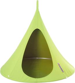 img 4 attached to Vivere Bonsai Cacoon Hanging Chair, Leaf Green Color