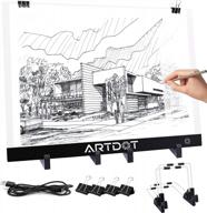 a3 light pad by artdot - usb powered w/ adjustable brightness for diamond painting, tracing, copy sketching & drawing логотип