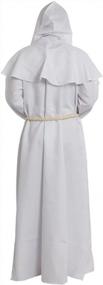 img 3 attached to Cos2Be Medieval Priest Monk Robe-Hooded Cap Cloak
