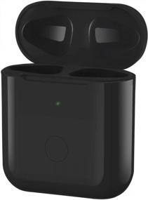 img 4 attached to BLANDSTRS Airpods Wireless Charging Case Replacement - Compatible With AirPods 1 & 2, NO EARPODS (Black)
