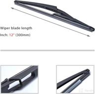 🚗 otuayauto rear windshield wiper blades - nissan rogue juke pathfinder, honda civic, infiniti qx60, mercedes-benz - reliable 12” car back window wipers (2 pcs) for replacement logo