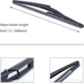 img 3 attached to 🚗 OTUAYAUTO Rear Windshield Wiper Blades - Nissan Rogue Juke Pathfinder, Honda Civic, Infiniti QX60, Mercedes-Benz - Reliable 12” Car Back Window Wipers (2 pcs) for Replacement