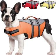 kuoser dog life jacket: durable ripstop lifesaver for swimming, high floatation, reflective pet safety swimsuit (xs - xl) логотип