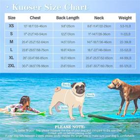 img 3 attached to Kuoser Dog Life Jacket: Durable Ripstop Lifesaver for Swimming, High Floatation, Reflective Pet Safety Swimsuit (XS - XL)